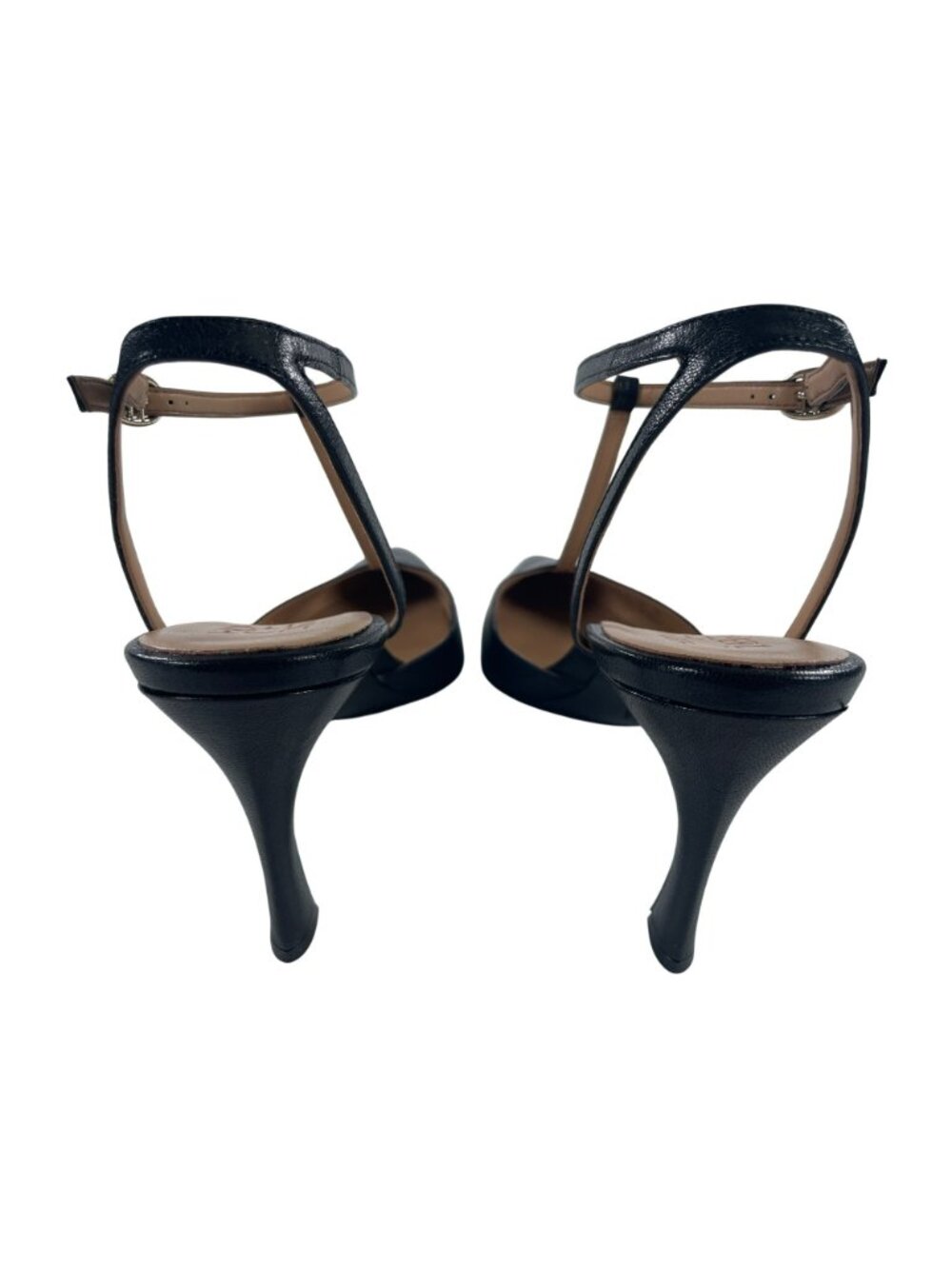 Naturalizer Astrid Heels Black Leather Pointed Toe T-Strap Women's Size 10 NEW - Picture 7 of 11